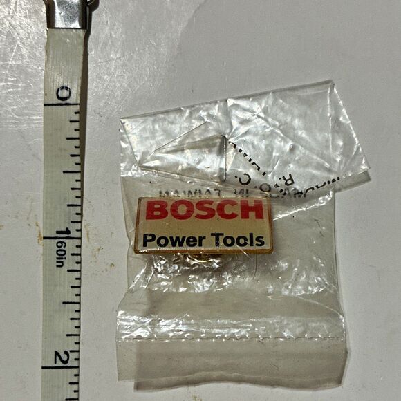 Vintage Bosch Power Tools Enamel Advertising Lapel Hat Pin NOS Taiwan ROC